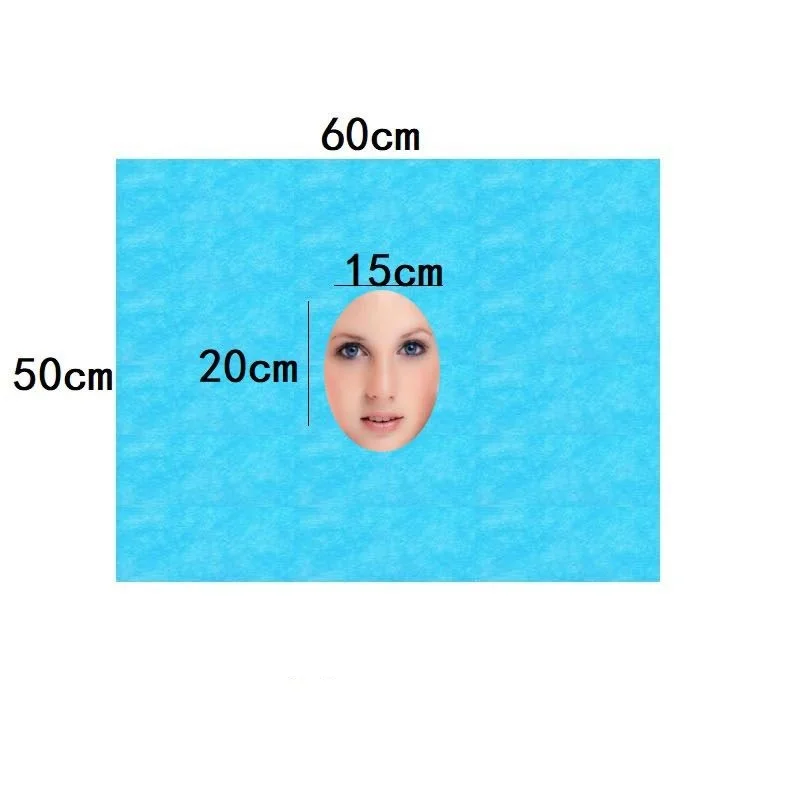 Disposable Mask Blue - Rideaux chirurgicaux jetables, 50 pièces, couvercle