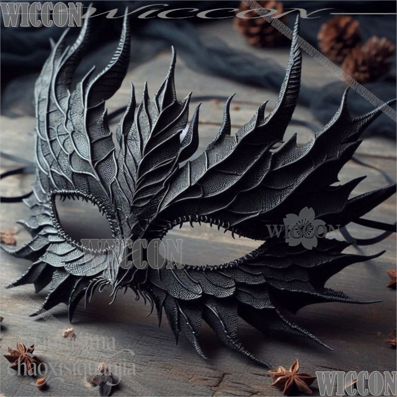 Black Face Mask Pack - Masque de mascarade écailles de dragon