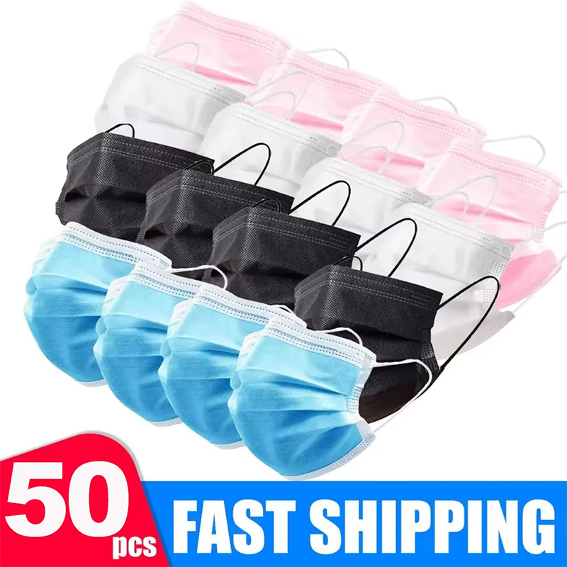 50 pièces Masque à 3 couches m - Disposable Mask Blue avis et prix
